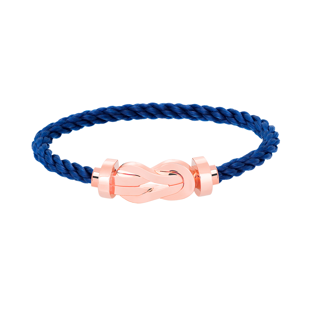 FRED CHANCE LARGE 8 FIGURE BUCKLE NO DIAMOND BRACELET ROSE GOLD