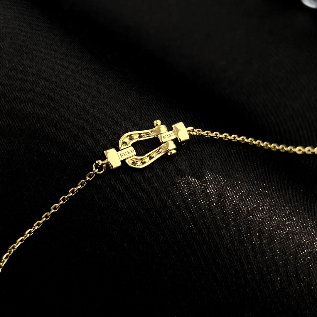 FRED FORCE 10 FULL DIAMOND BUCKLE CHAIN LINK MINI MODEL