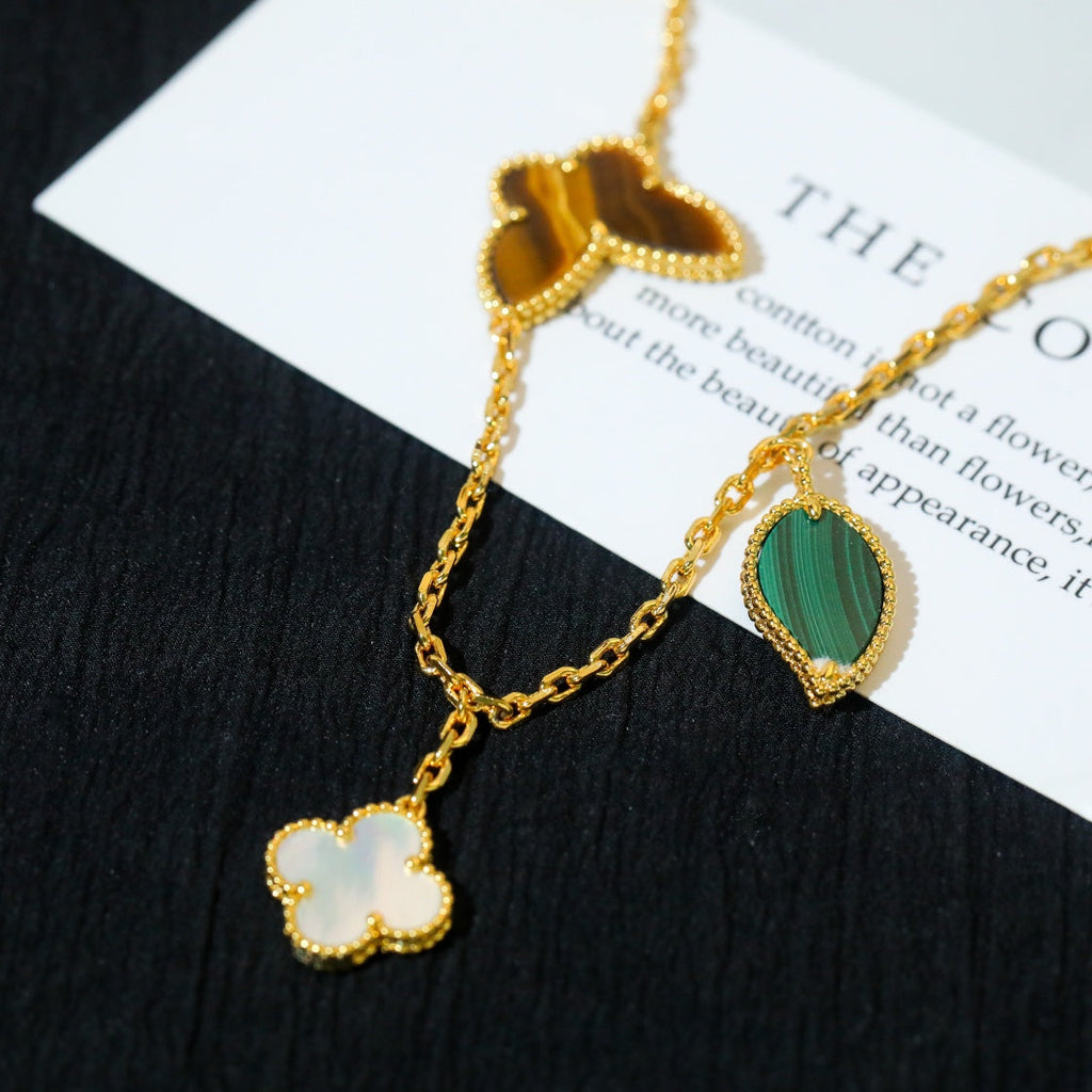 VCA LUCKY SPRING 5 MOTIF GOLD BRACELET