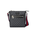 GUCCI SMALL GG CROSSBODY BAG MEN - BLACK