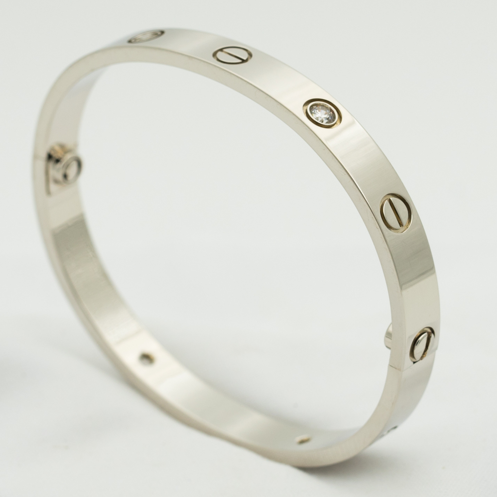 CARTIER LOVE BRACELET 6.1MM 4 DIAMONDS