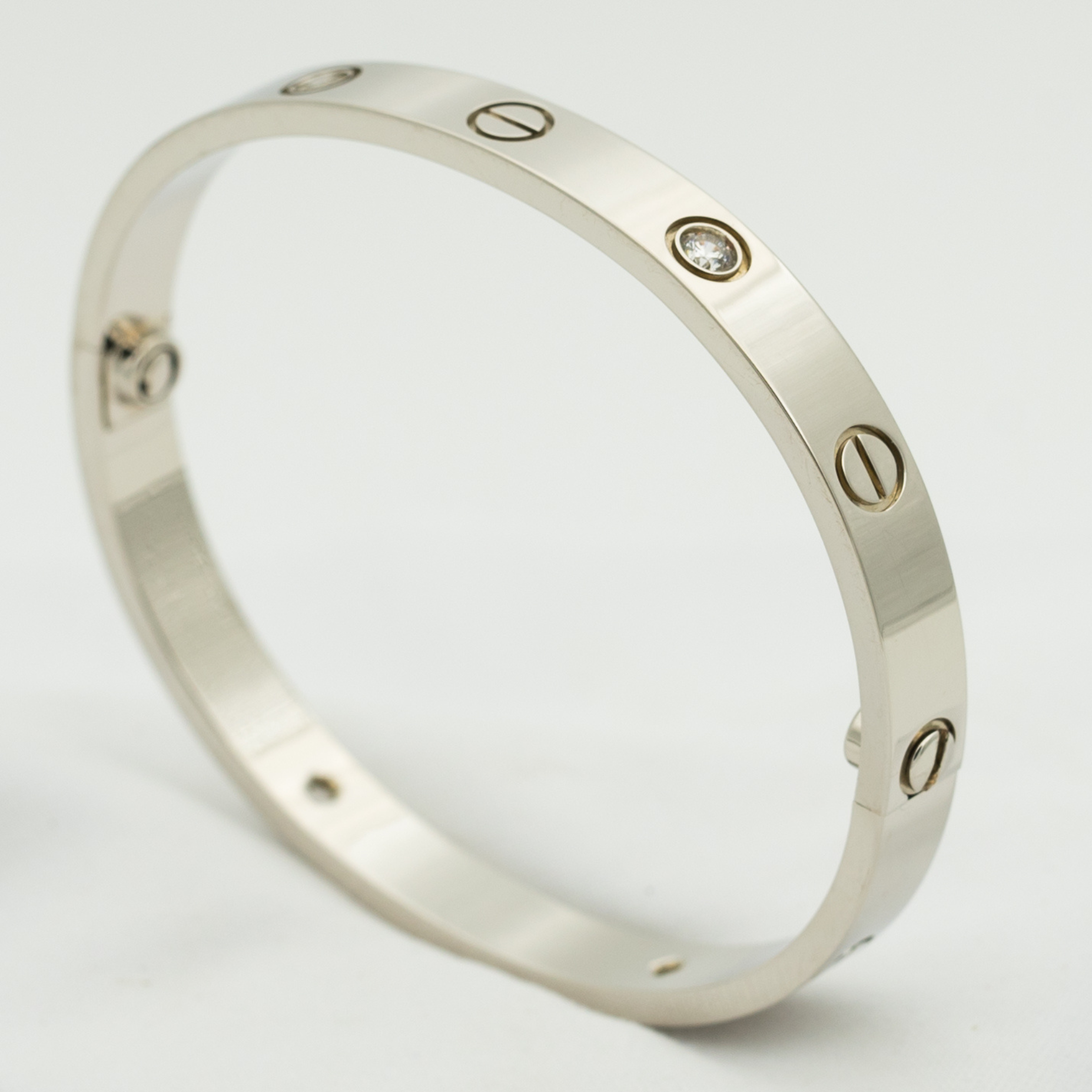 CARTIER LOVE BRACELET 6.1MM 4 DIAMONDS