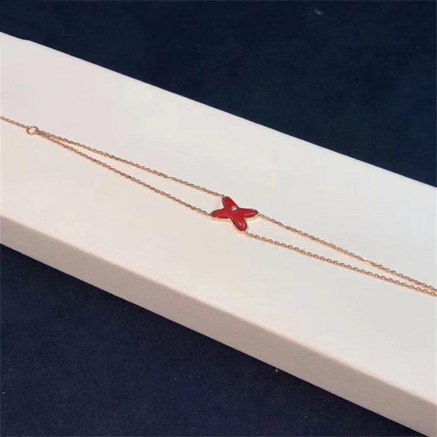 CHAUMET JEUX BRACELET CARNELIAN PINK GOLD 1 DIAMOND
