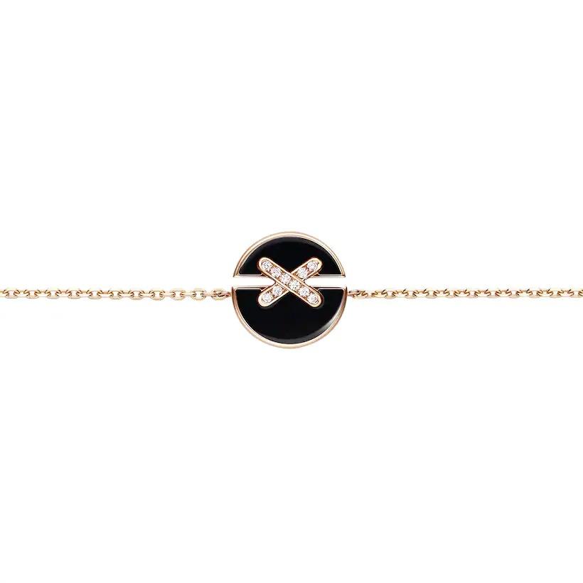 CHAUMET JEUX DE BRACELET ONYX PINK GOLD DIAMOND