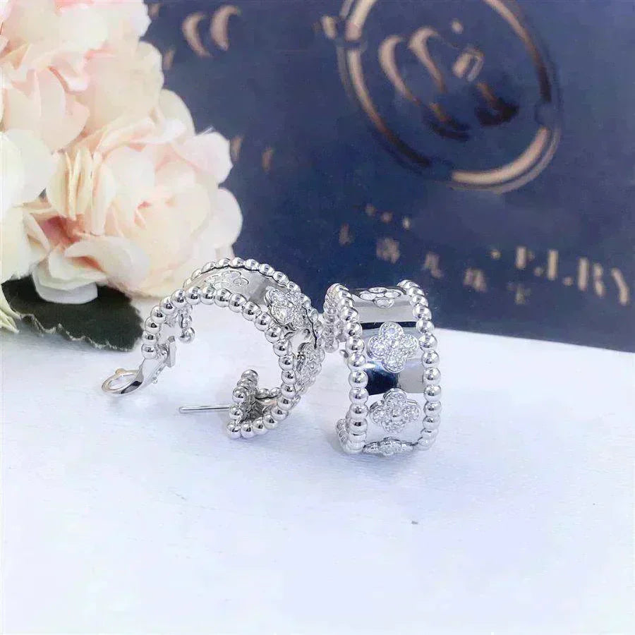 VCA PERLEE DIAMOND EARRINGS